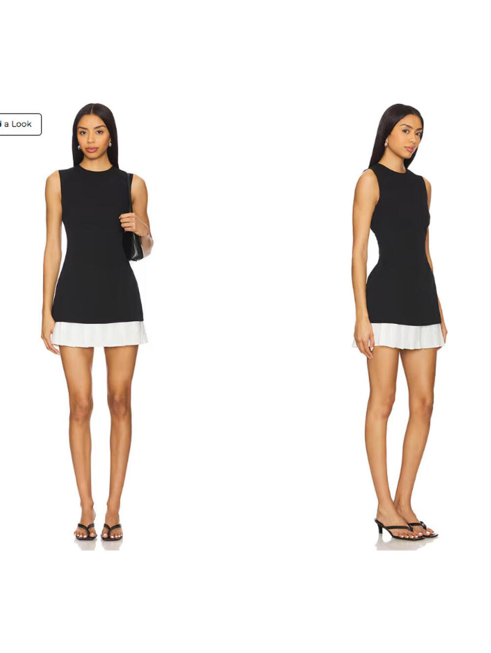More To Come Alina Mini Dress black sleeveless size S